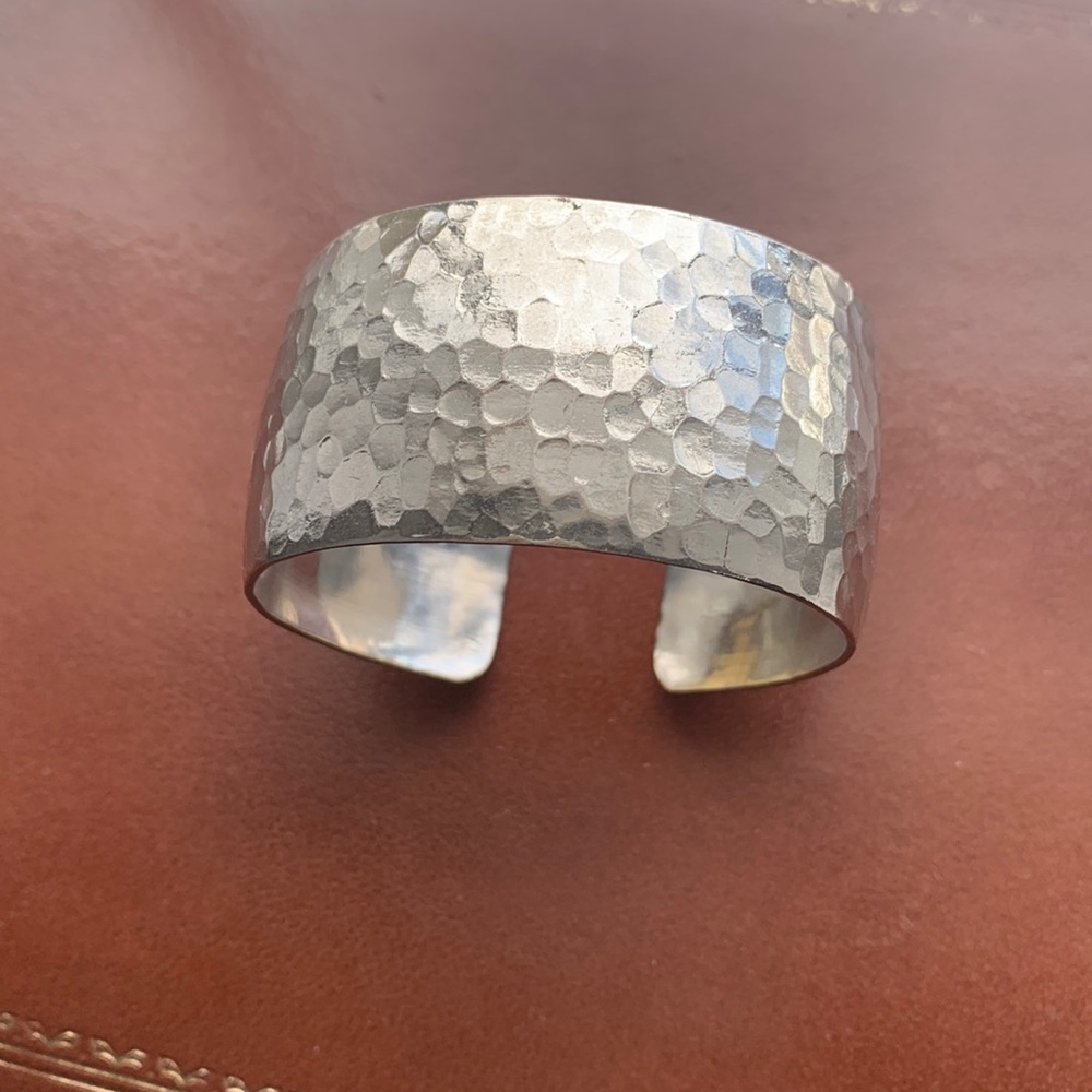 Silver cuff bracelet. Adjustable. Used.